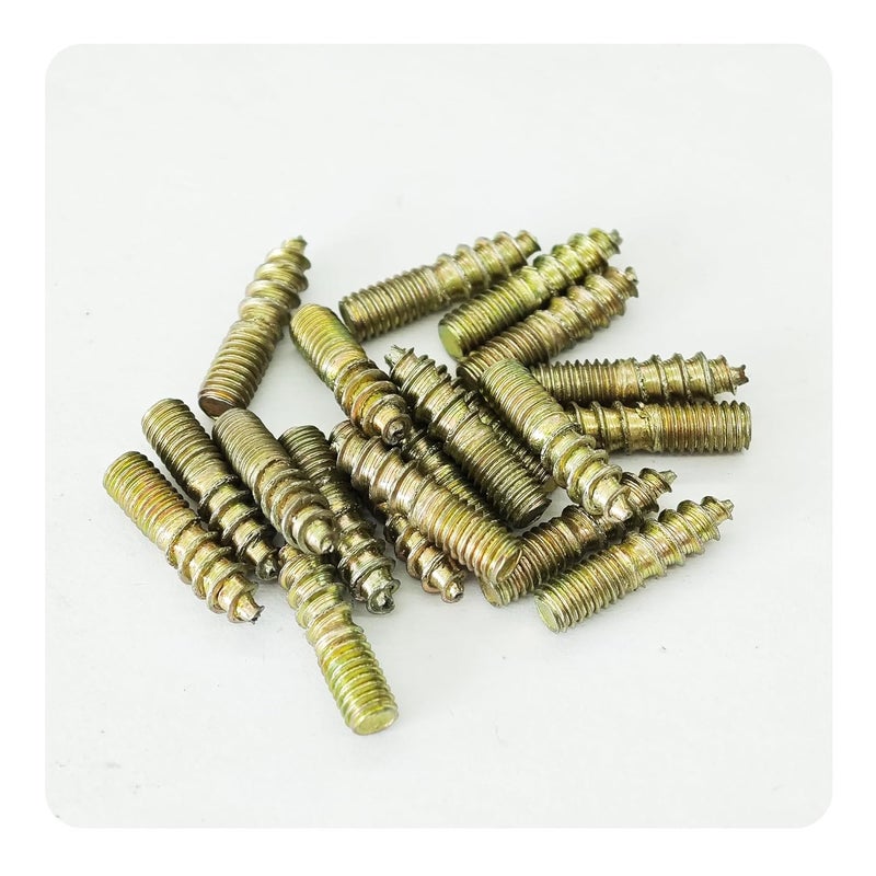 bociloy 20Pcs M4x16mm Hanger Bolts, Double Ended Thread Dowel Screws, Self-Tapping Screws for Secure Wood Joints - Image 3